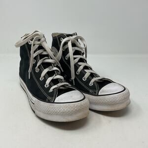 Converse All Star Chuck Taylor Shoes KID Size 6 Black Canvas High Top Sneakers